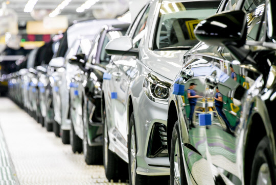 현대자동차 아산공장 생산 공정. 현대차 제공